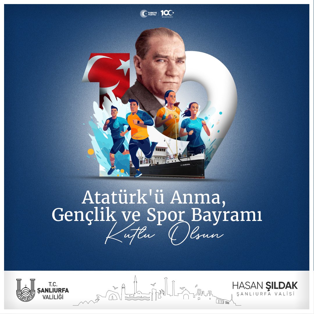Vali Hasan Şıldak'ın 19 Mayıs Atatürk’ü Anma Gençlik ve Spor Bayramı Mesajı