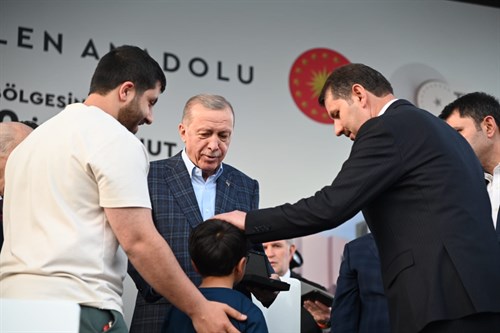 Cumhurbaşkanımız Sayın Recep Tayyip Erdoğan, Yapılacak Konutların Temel Atma Töreni İçin Şanlıurfa’da.